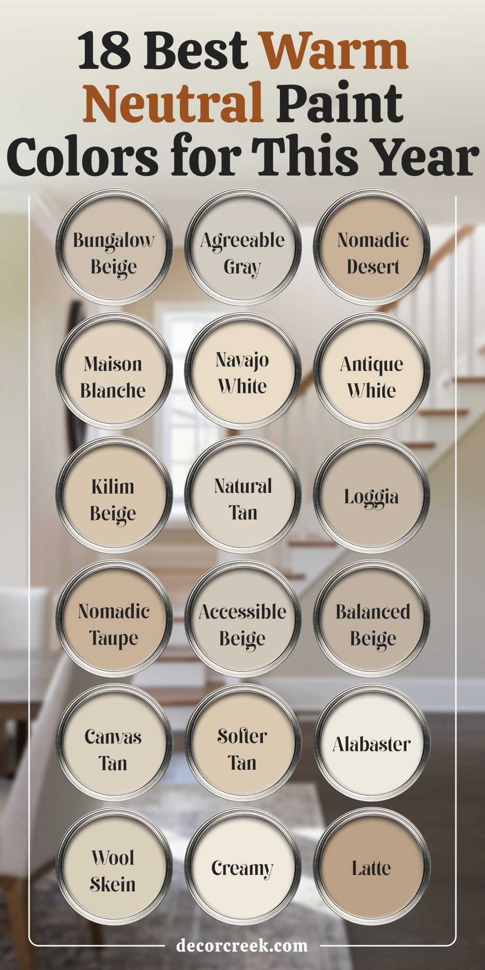 18 best warm neutral paint colors for this year