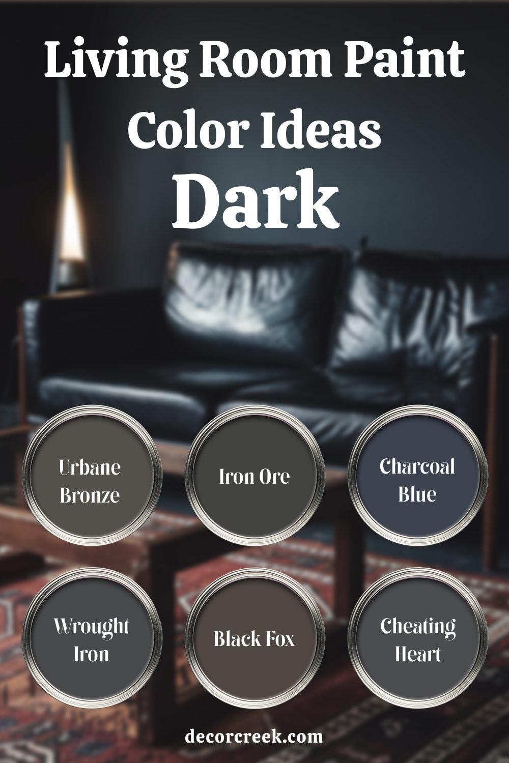 6. Living Room Paint Color Ideas Dark