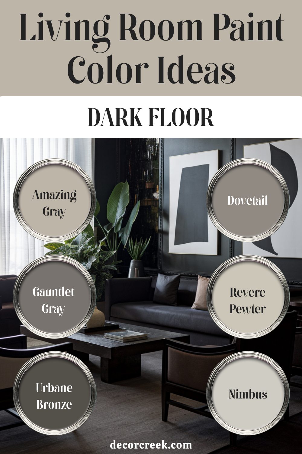 9. Living Room Paint Color Ideas Dark Floor