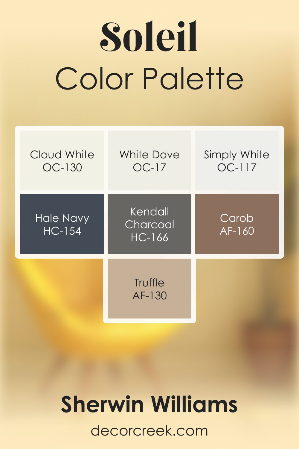 Soleil AF-330 by Benjamin Moore Color Palette