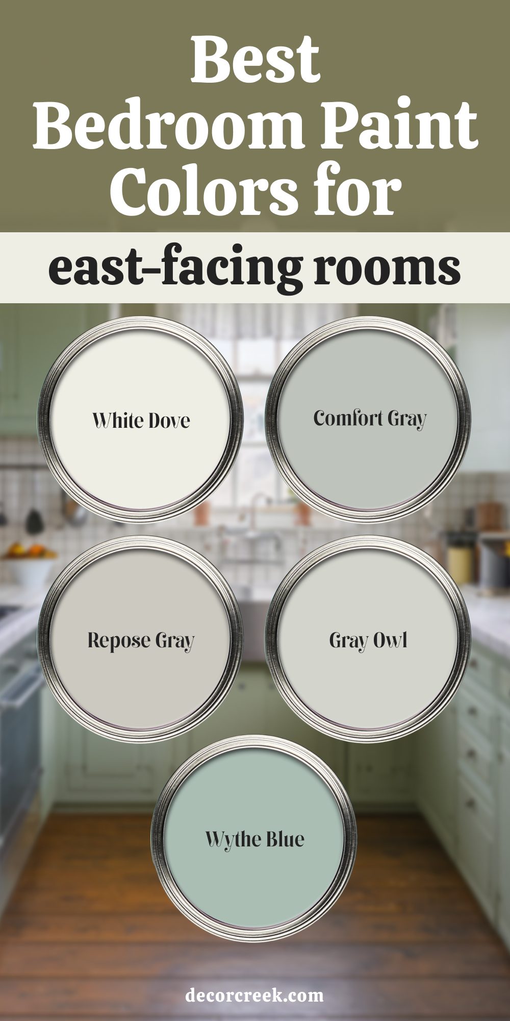 Best Bedroom Paint COlors for East-Facing Rooms