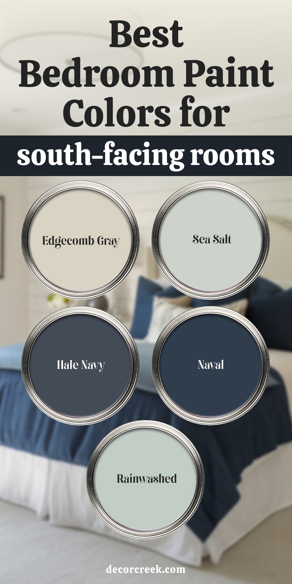 Best Bedroom Paint COlors for South-Facing Rooms