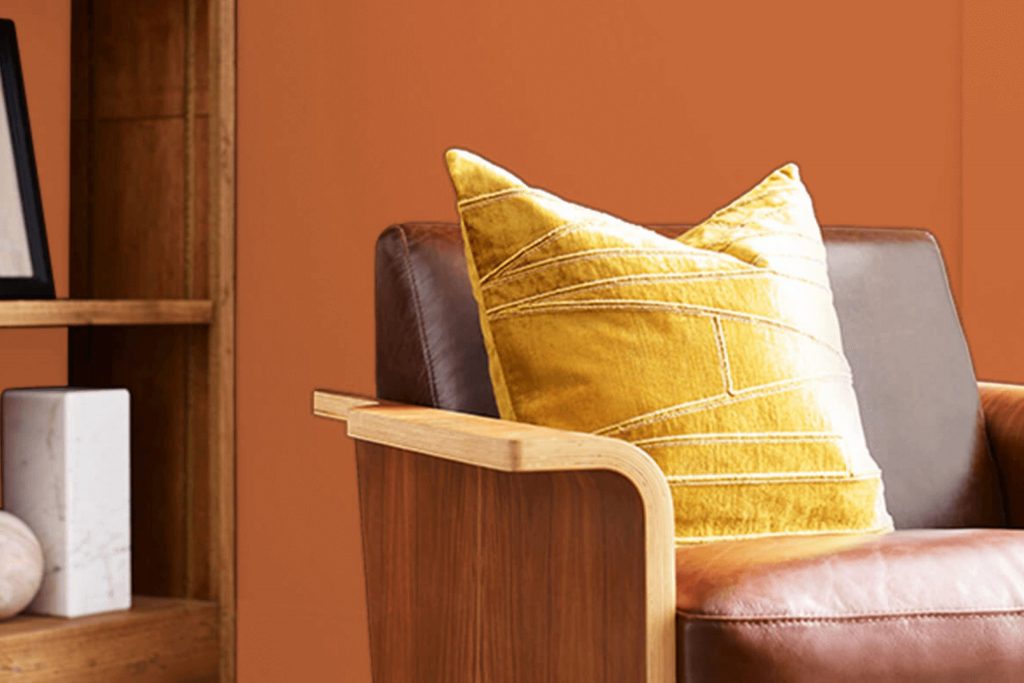 Determined Orange SW 6635 Paint Color by Sherwin Williams