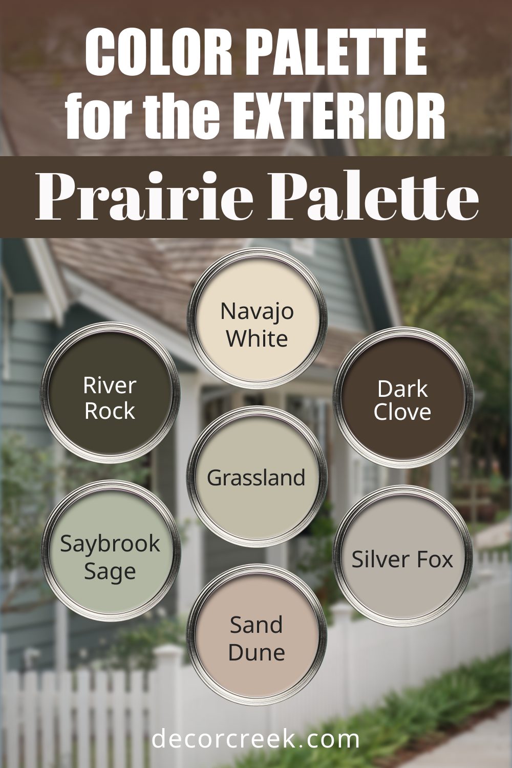 Prairie Palette - 17 Best Paint Color Palettes for the Exterior this Year