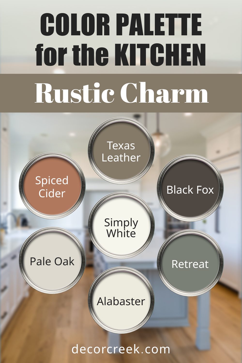 Rustic Charm - 19 Best Paint Color Palettes for the Kitchen