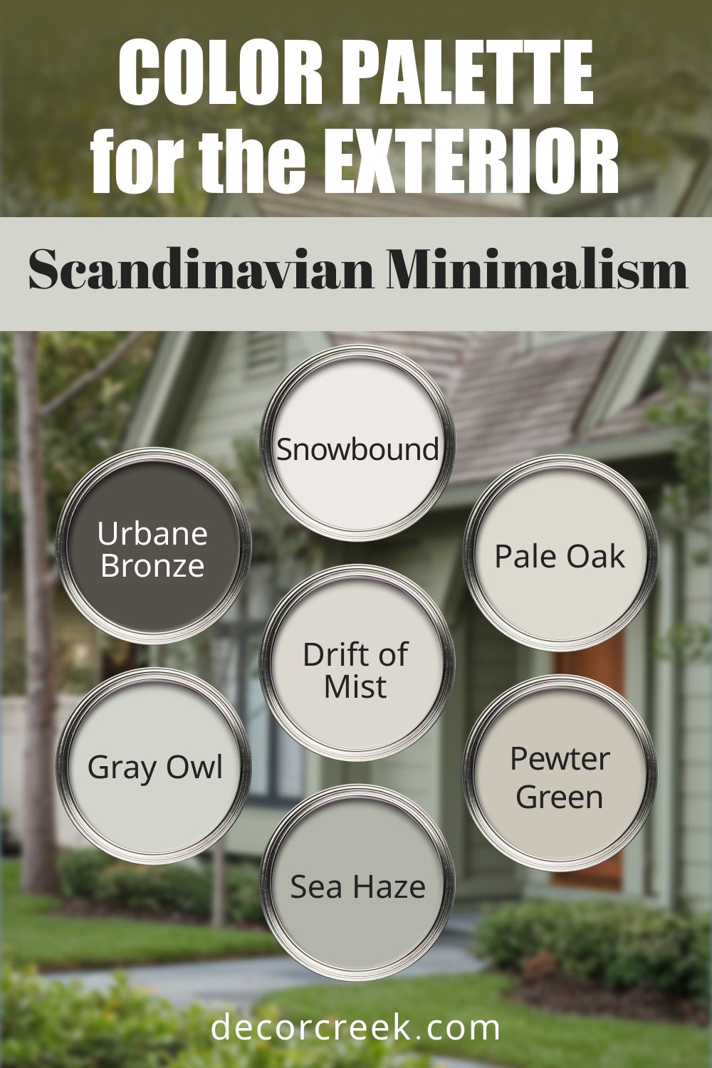 Scandinavian Minimalism - 17 Best Paint Color Palettes for the Exterior this Year