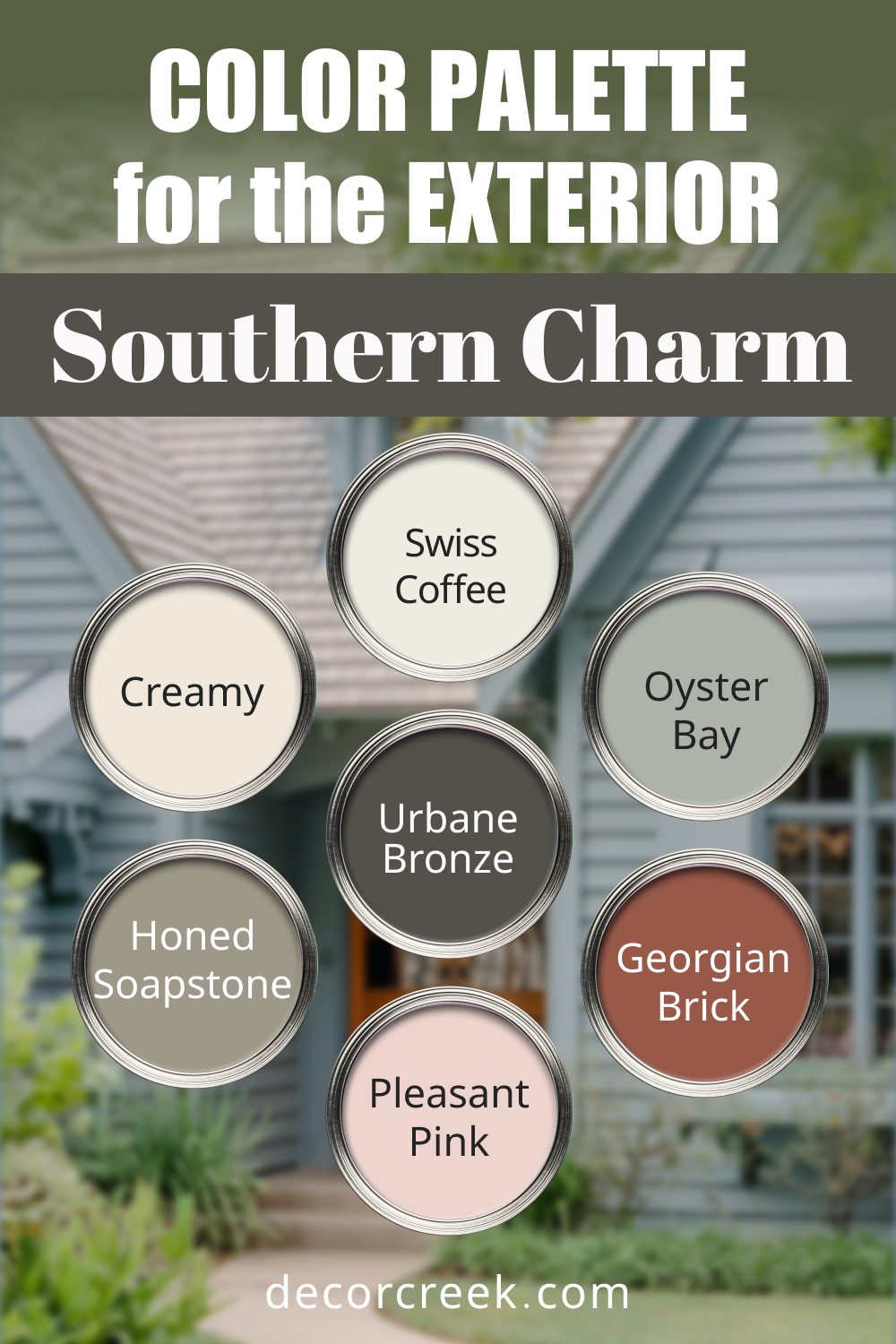 Southern Charm - 17 Best Paint Color Palettes for the Exterior this Year