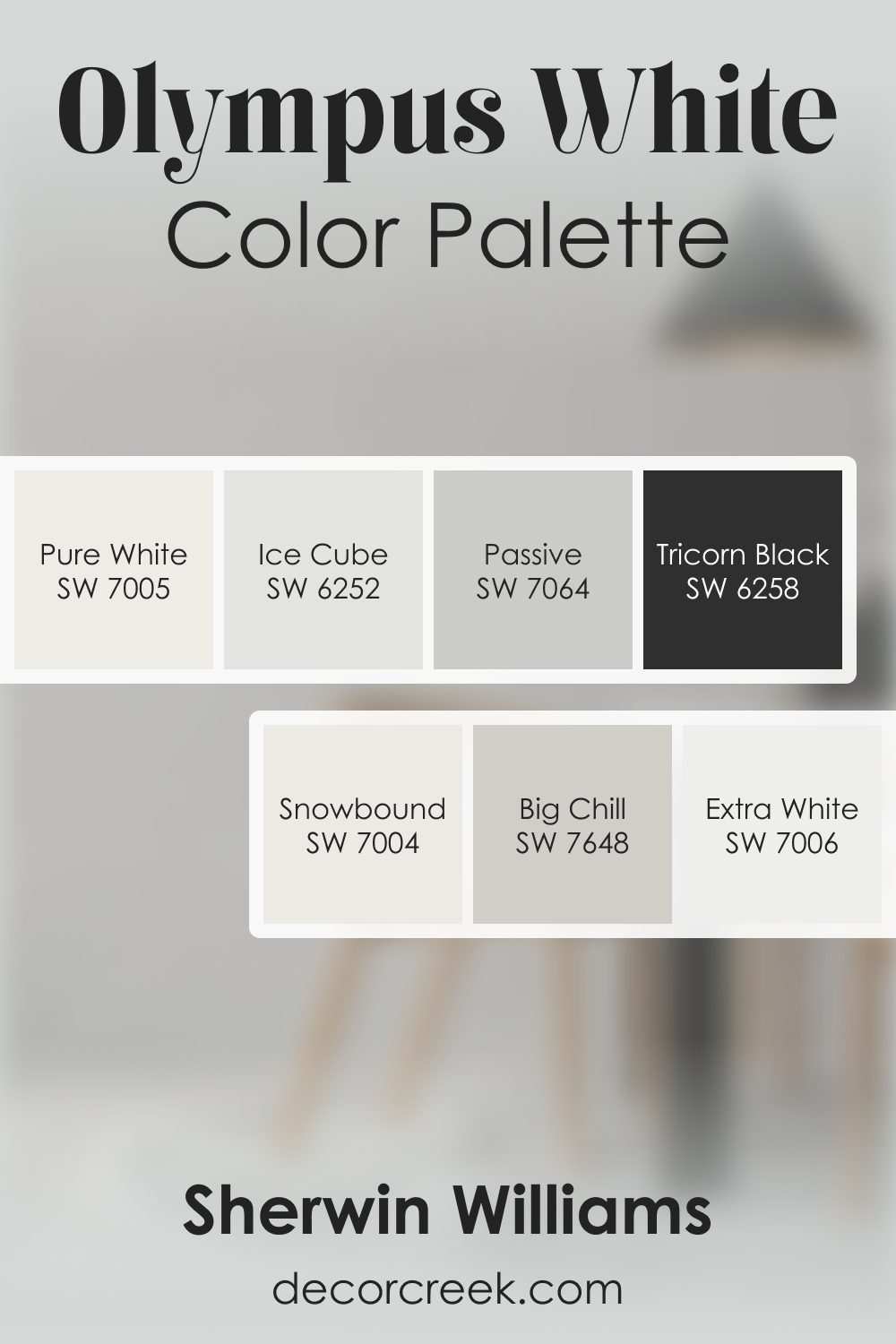 Olympus White SW 6253 by Sherwin Williams Color Palette