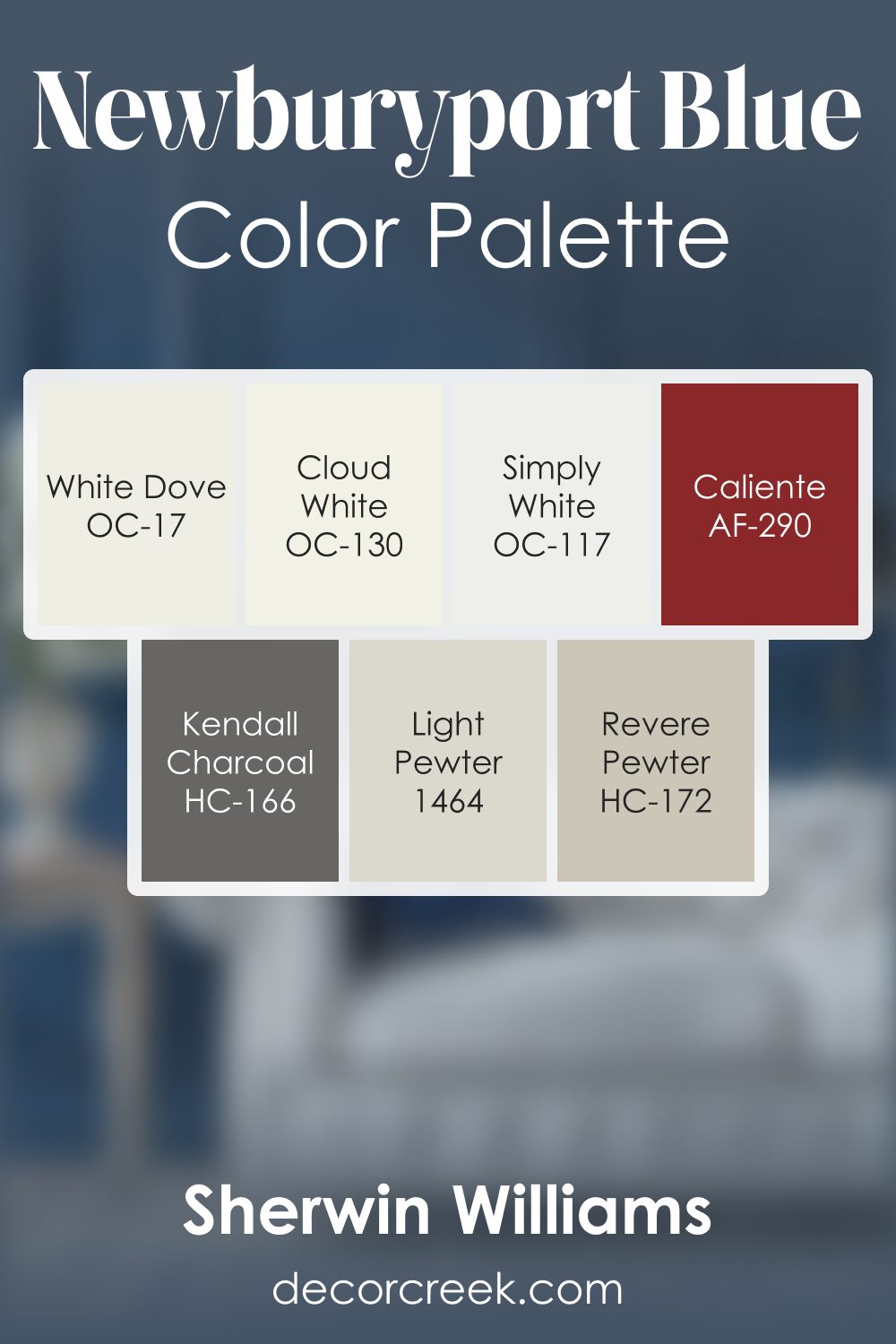Newburyport Blue HC-155 by Benjamin Moore Color Palette