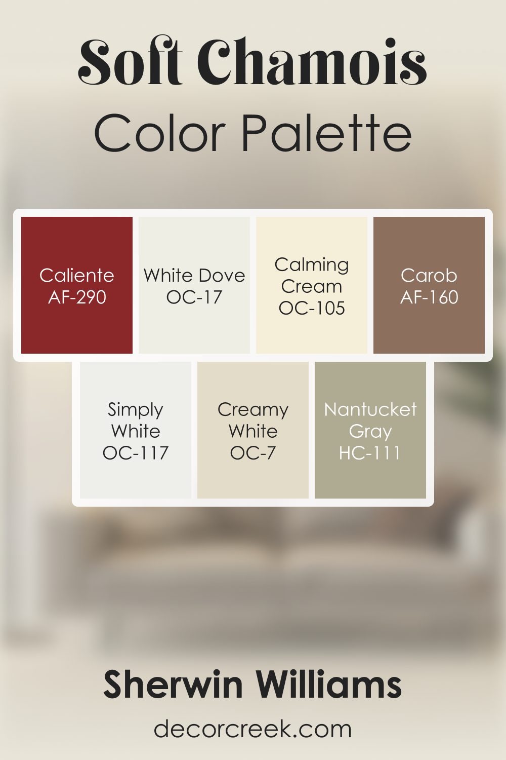 Soft Chamois OC-13 by Benjamin Moore Color Palette