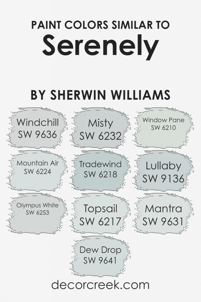 Serenely SW 9632 Paint Color by Sherwin Williams - DecorCreek