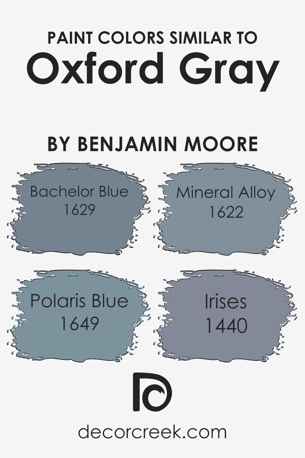 Oxford Gray 2128-40 Paint Color by Benjamin Moore - DecorCreek