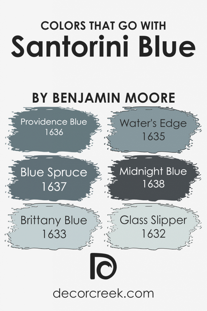 Santorini Blue 1634 Paint Color by Benjamin Moore - DecorCreek