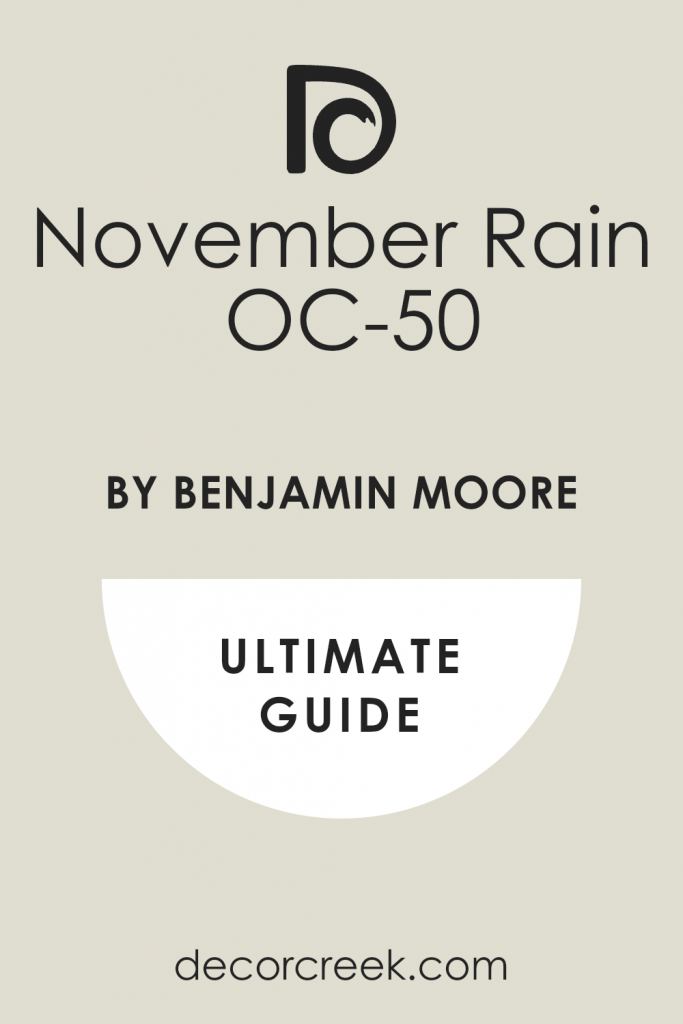 November Rain OC-50 Paint Color by Benjamin Moore - DecorCreek