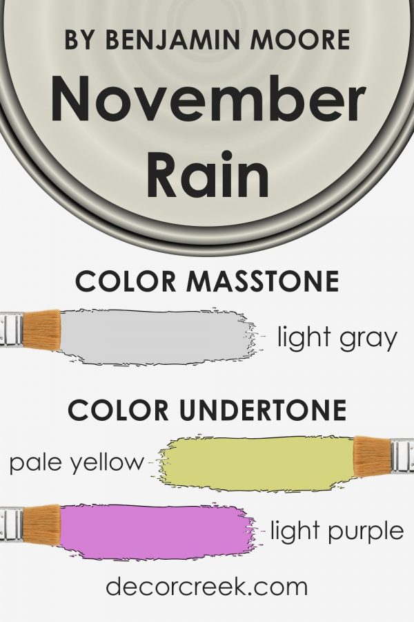 November Rain OC-50 Paint Color by Benjamin Moore - DecorCreek