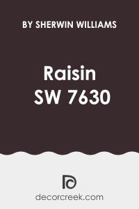 Raisin SW 7630 Paint Color by Sherwin Williams - DecorCreek