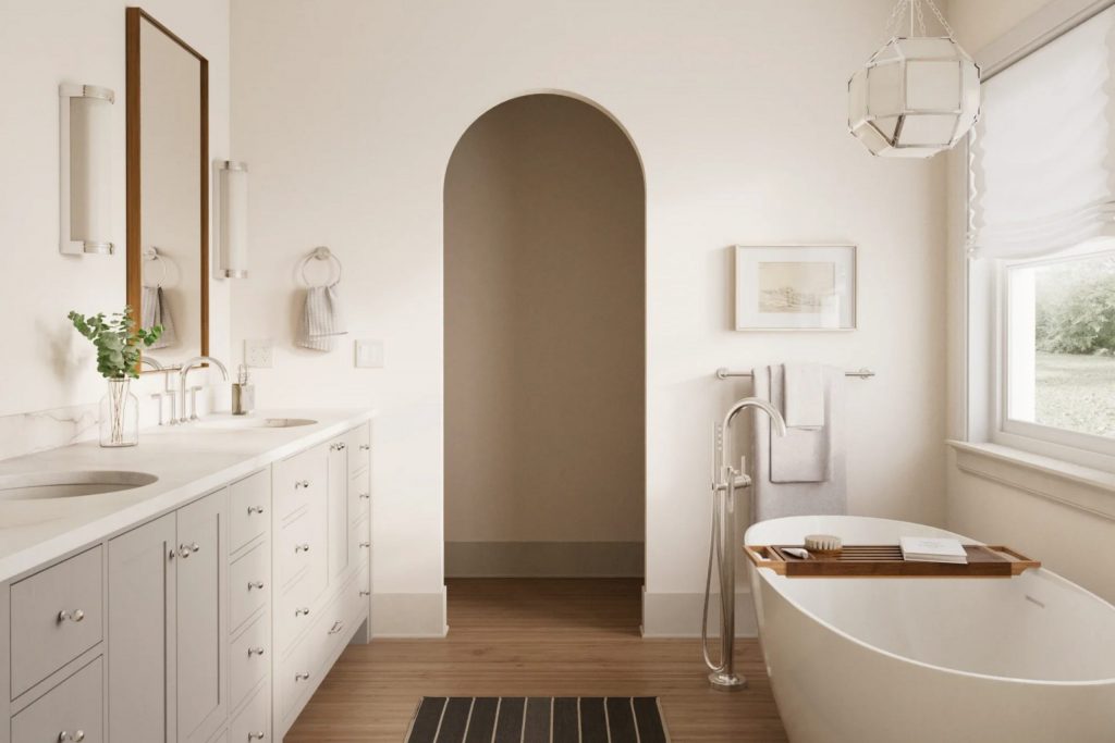 Pale Pink SW 9696 Paint Color by Sherwin Williams