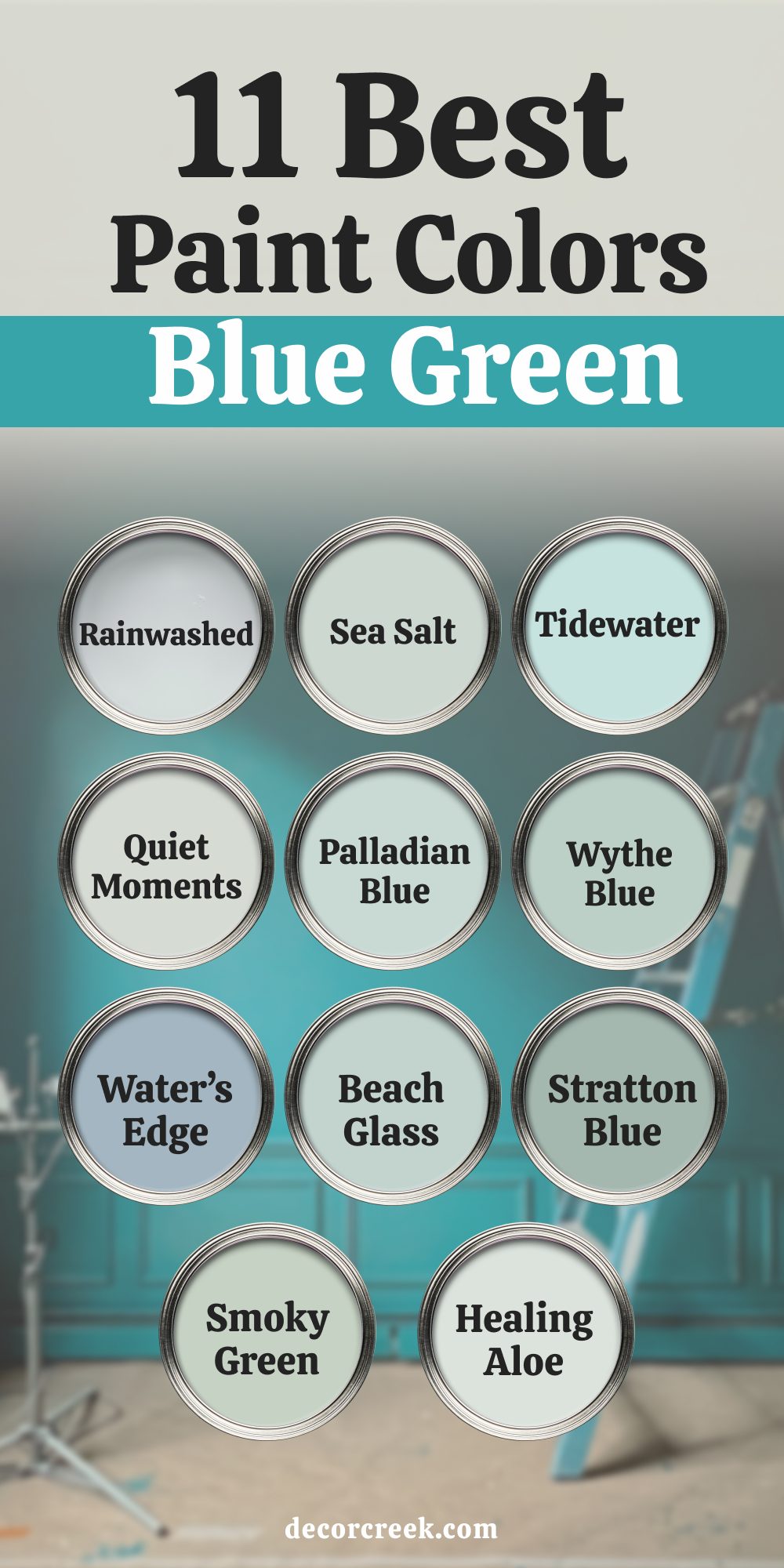 11 best blue green paint colors