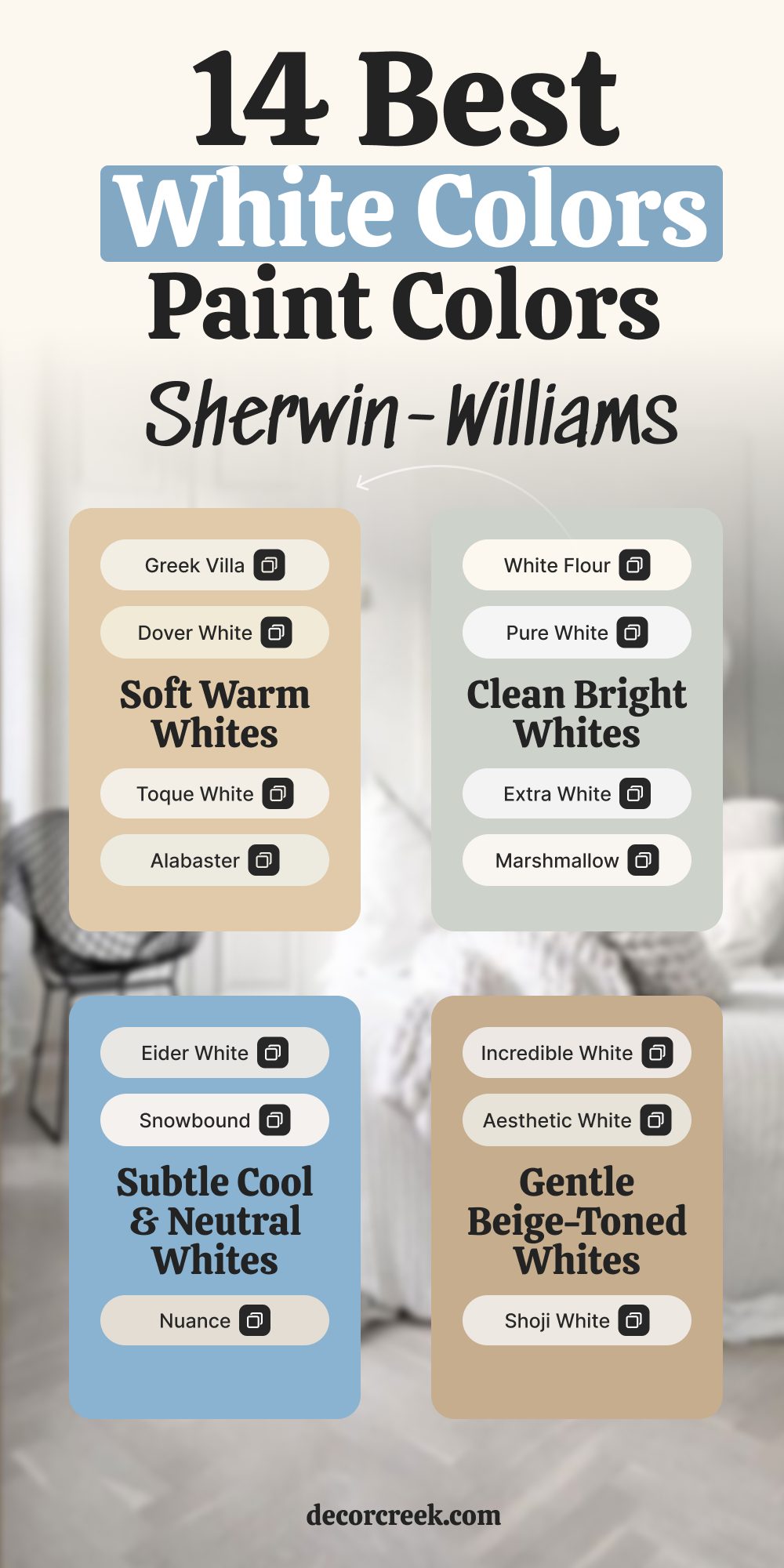 14 WhiteColors to Expand Your Small Living Room