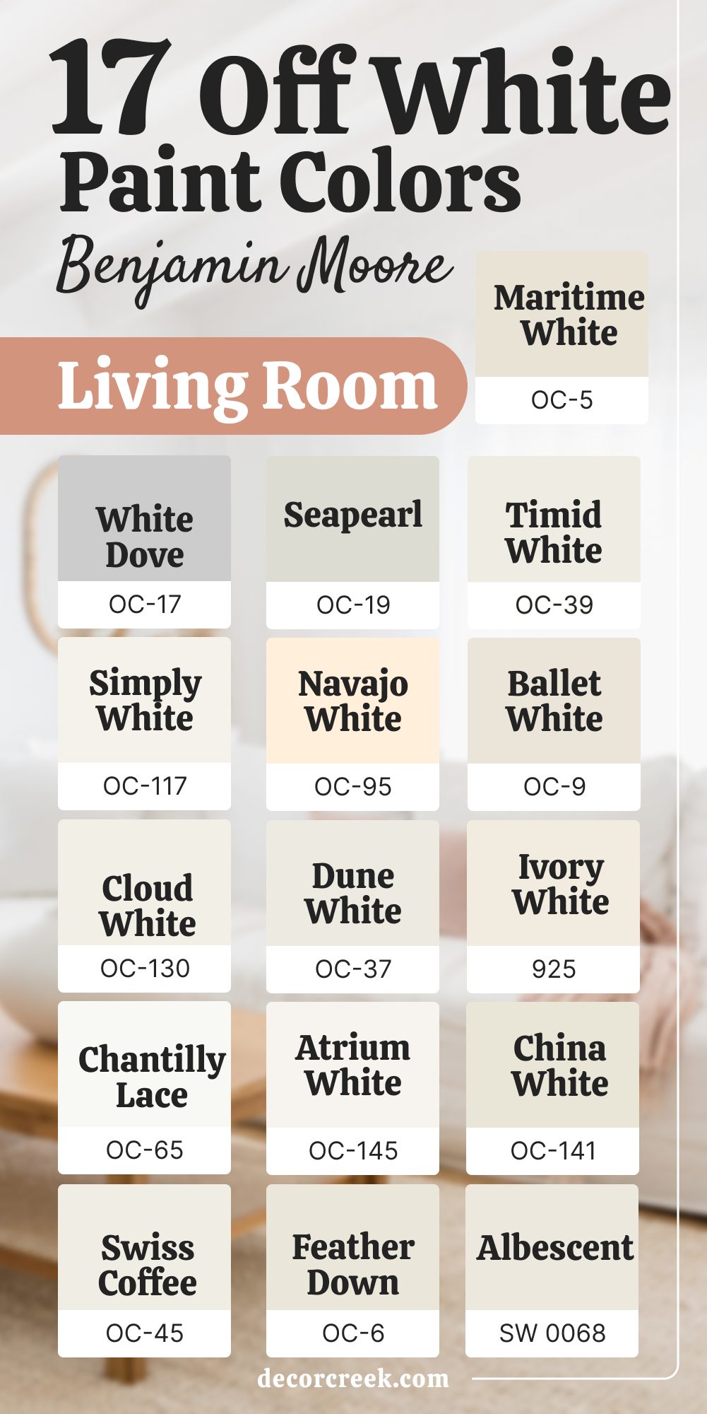 17 off white paint colors living room