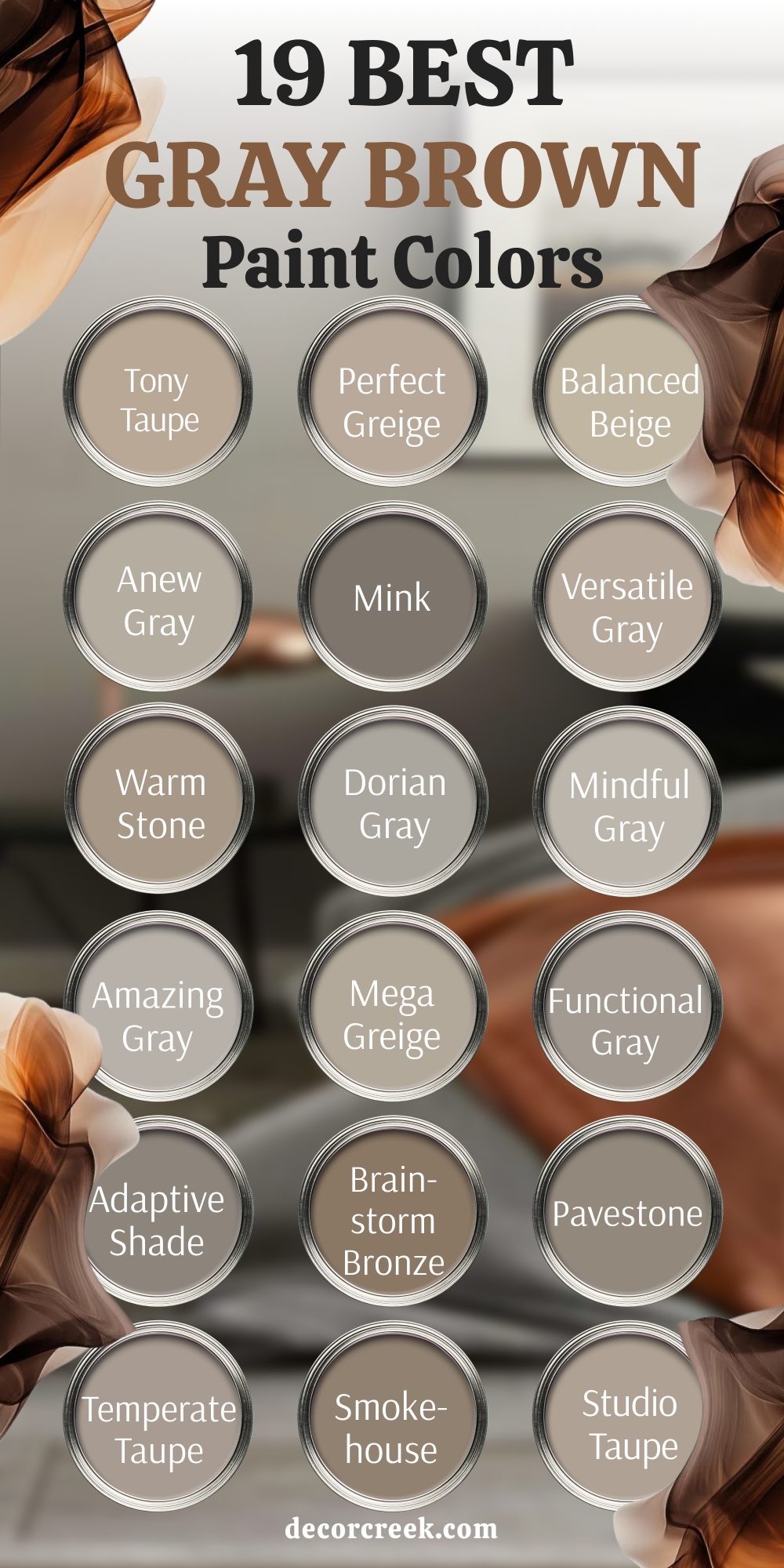 19 best gray brown paint color sherwin williams
