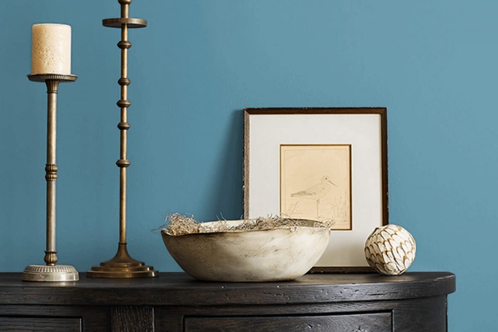 Georgian Revival Blue SW 7609 Paint Color by Sherwin Williams