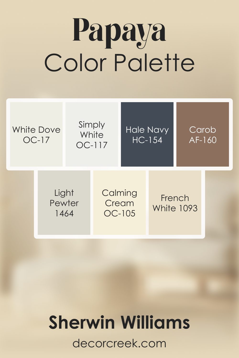 Papaya 957 by Benjamin Moore Color Palette