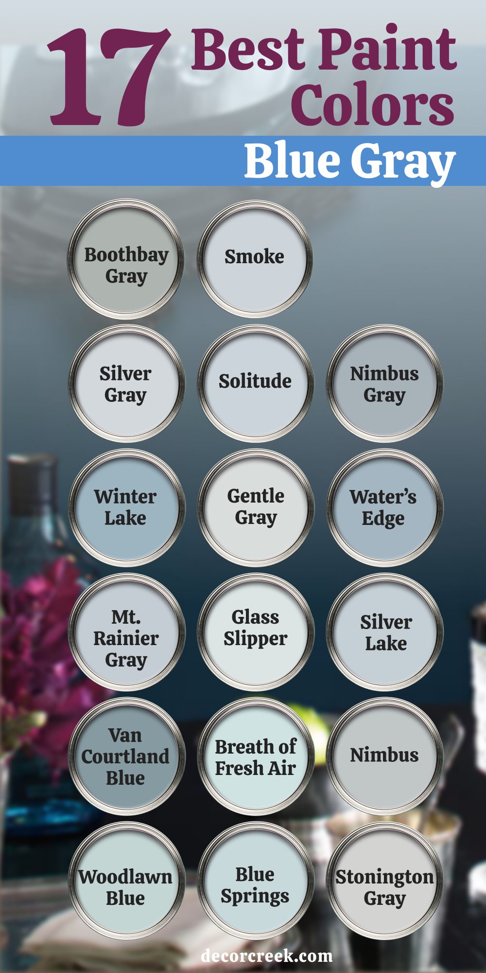 TOP 17 Best Blue Gray Paint Colors for This Year