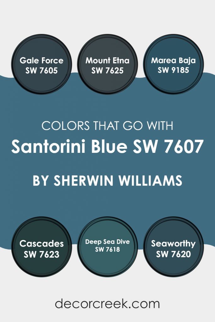 Santorini Blue SW 7607 Paint Color by Sherwin Williams - DecorCreek