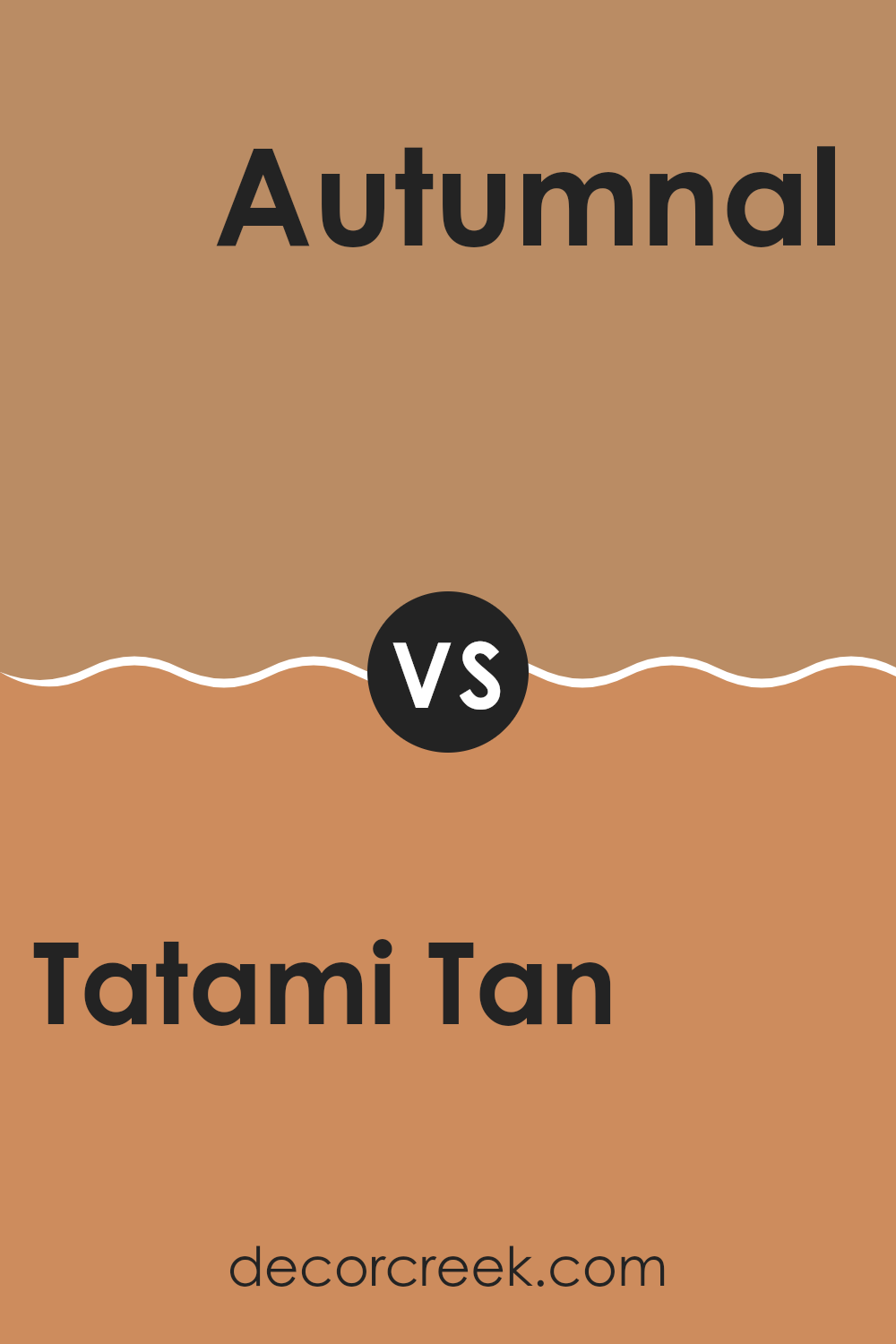 tatami_tan_sw_6116_vs_autumnal_sw_6361