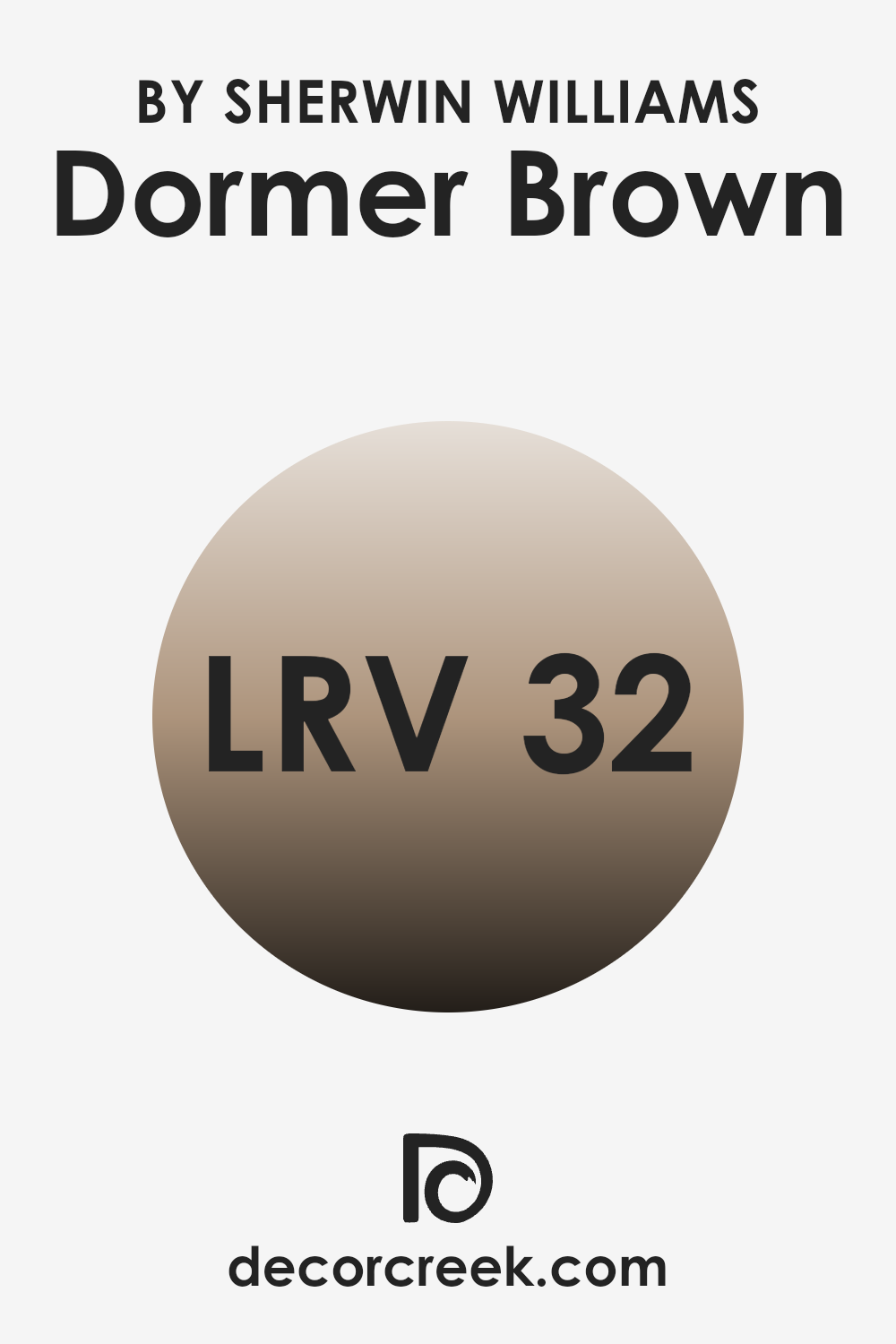 what_is_the_lrv_of_dormer_brown_sw_7521