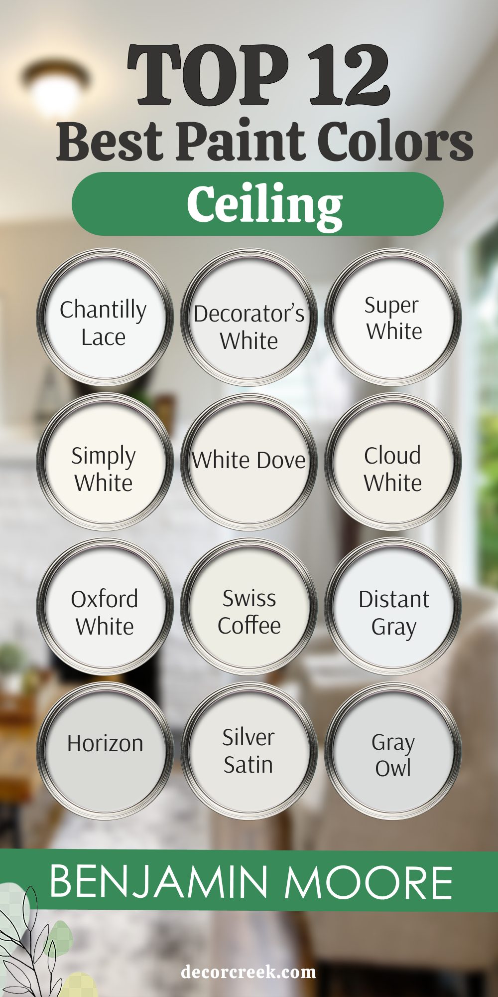 12 best ceiling paint colors by benjamin moore