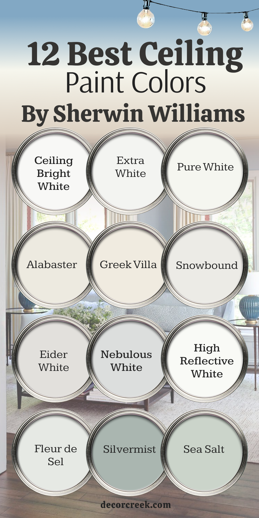 12 best ceiling paint colors by sherwin williams