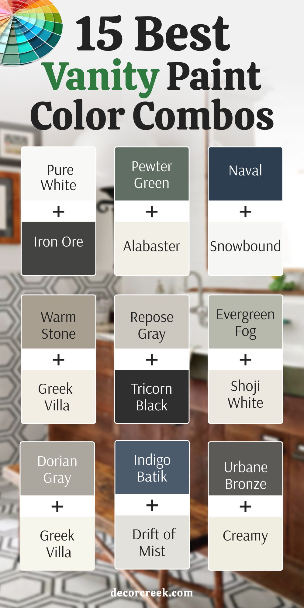15 best vanity paint color combos