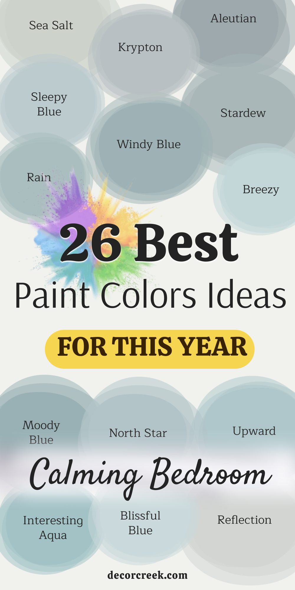 26 best calming bedroom paint colors