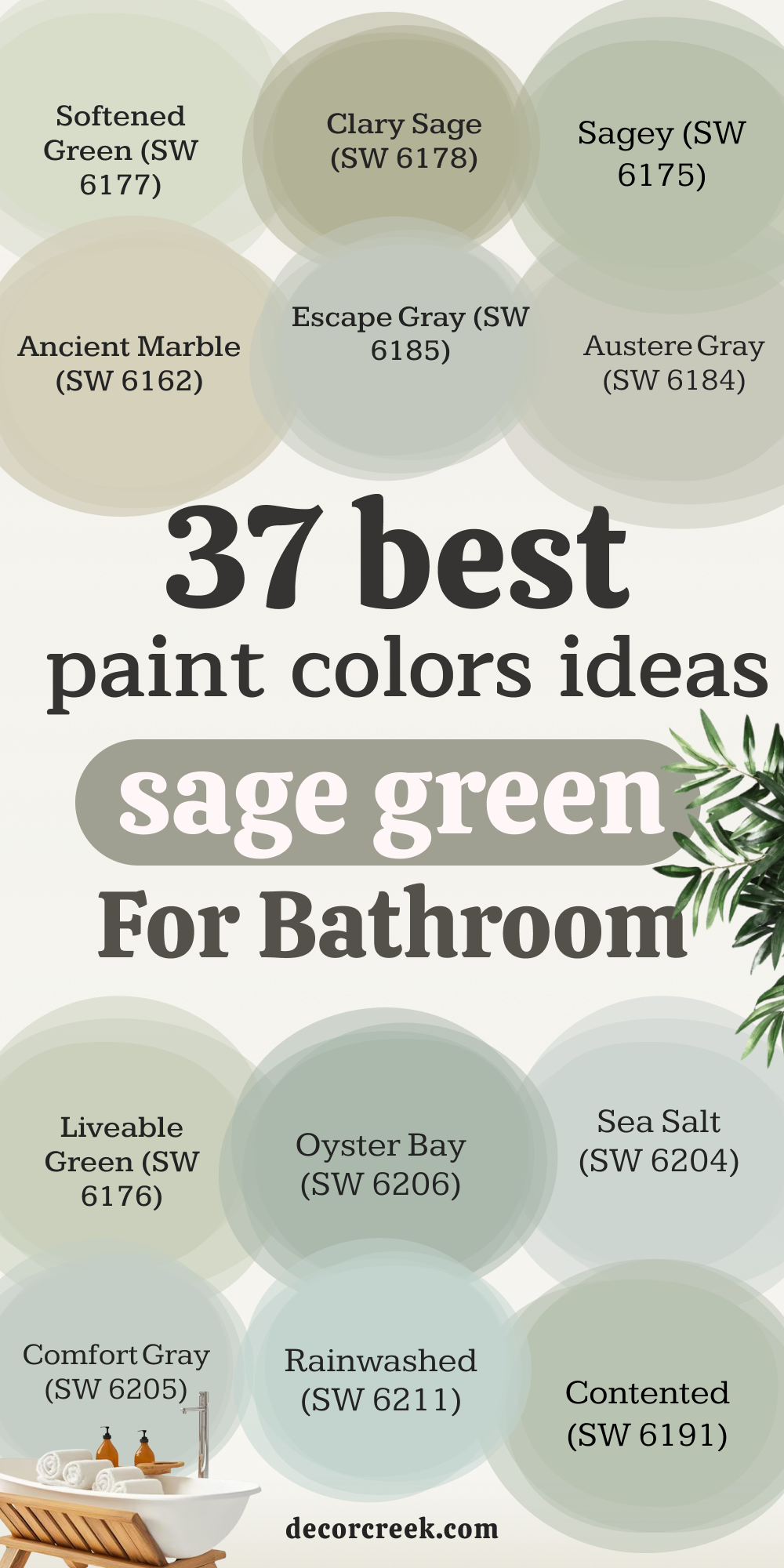 37 sage green bathroom paint color ideas