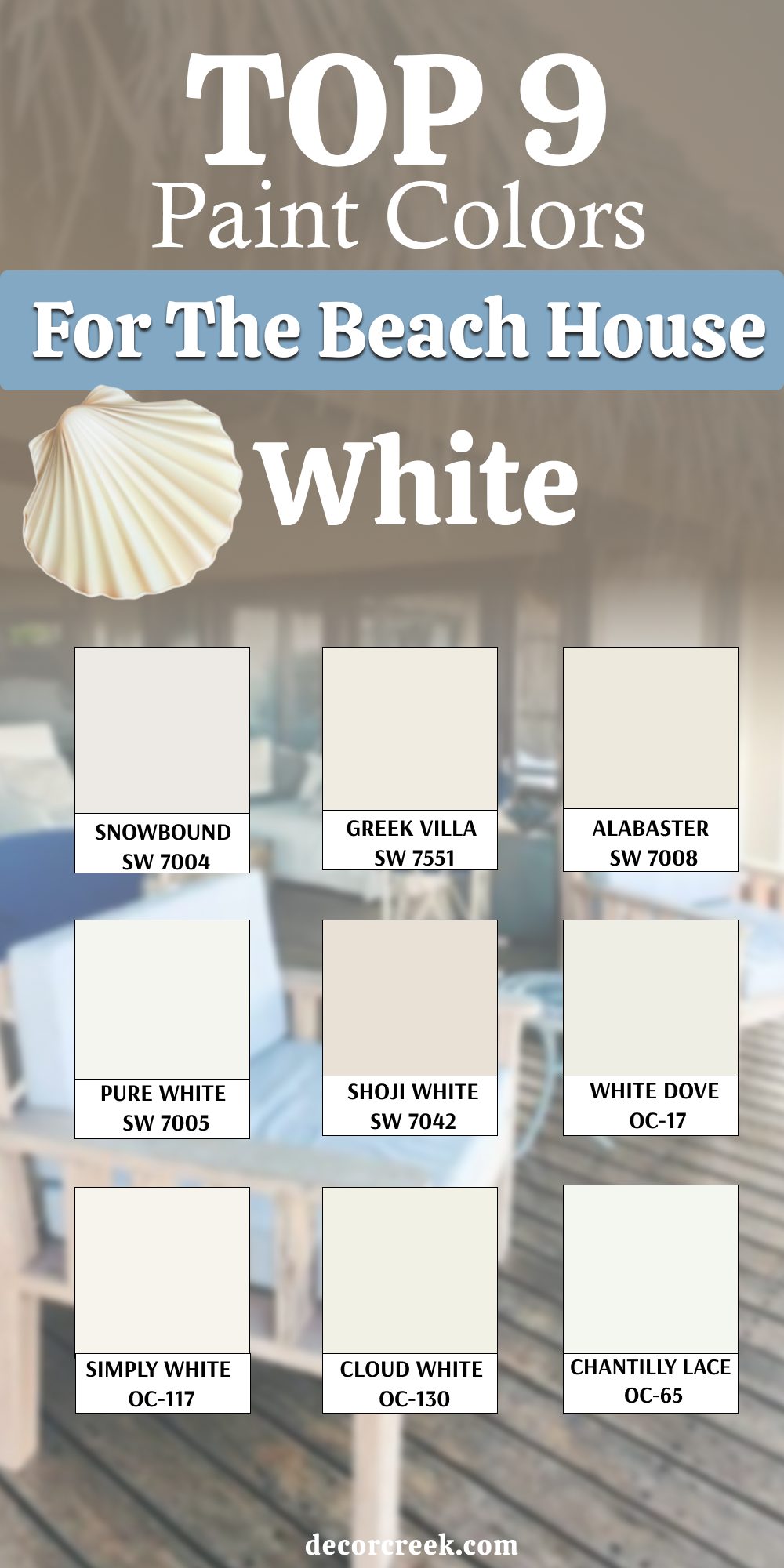 9 top white colors for the beach house