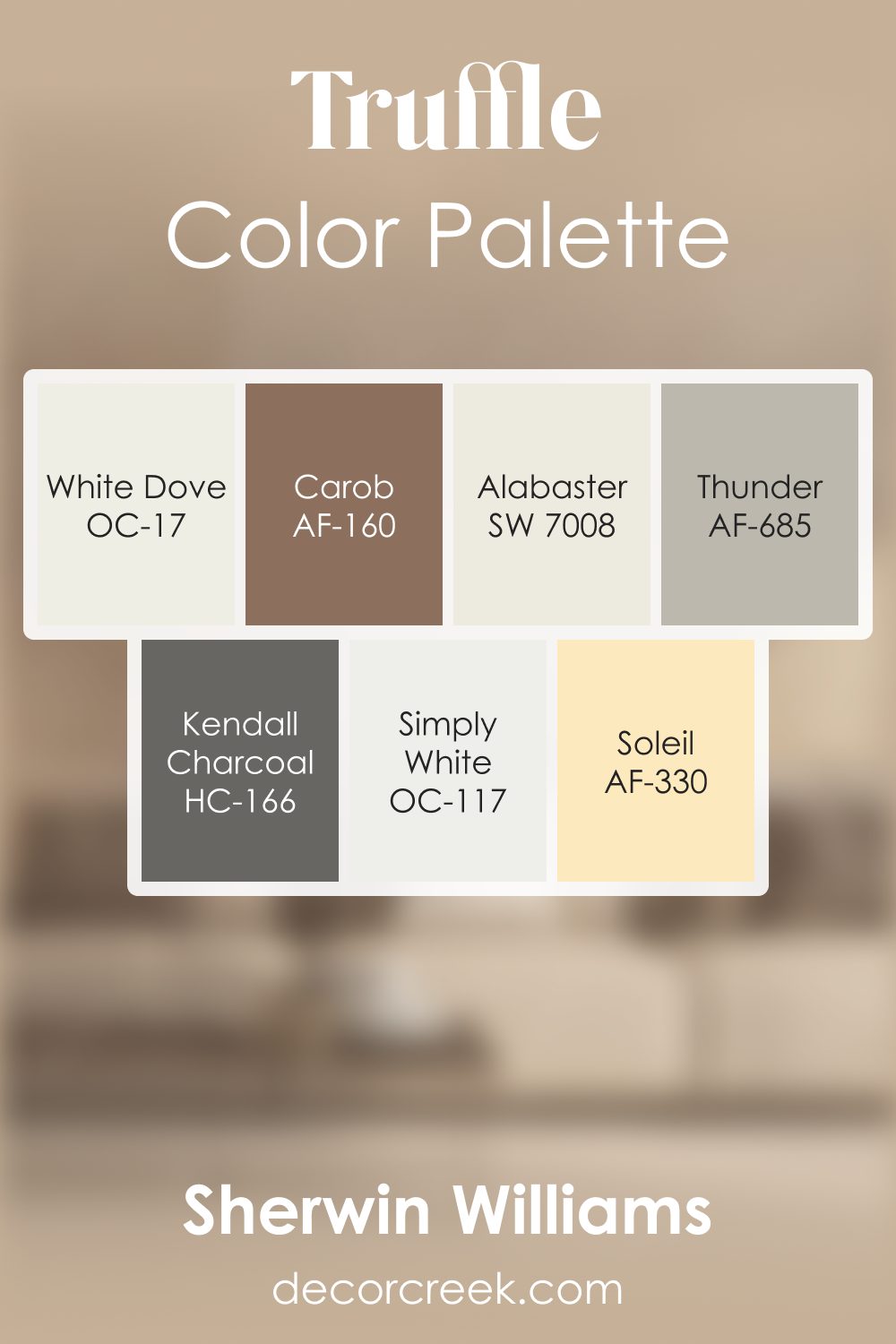 Truffle AF-130 by Benjamin Moore Color Palette