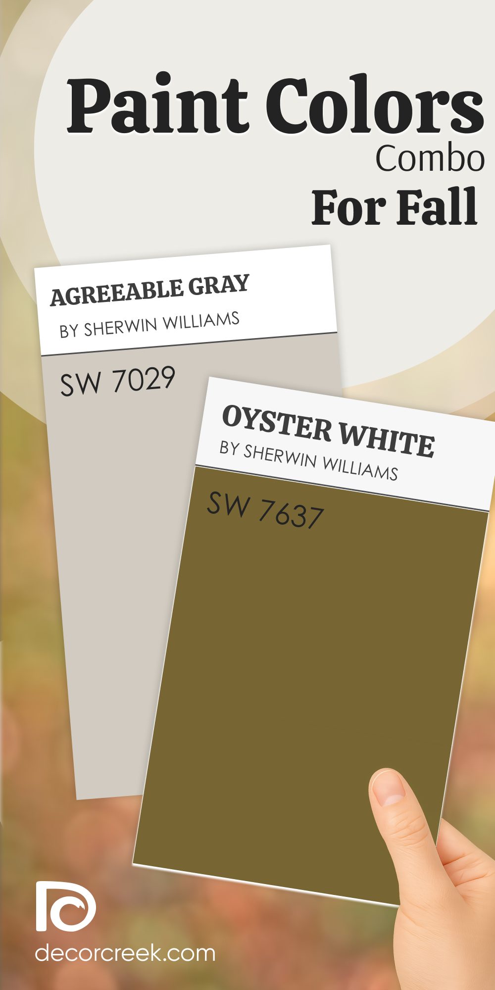 agreeable gray paint color combo for fall