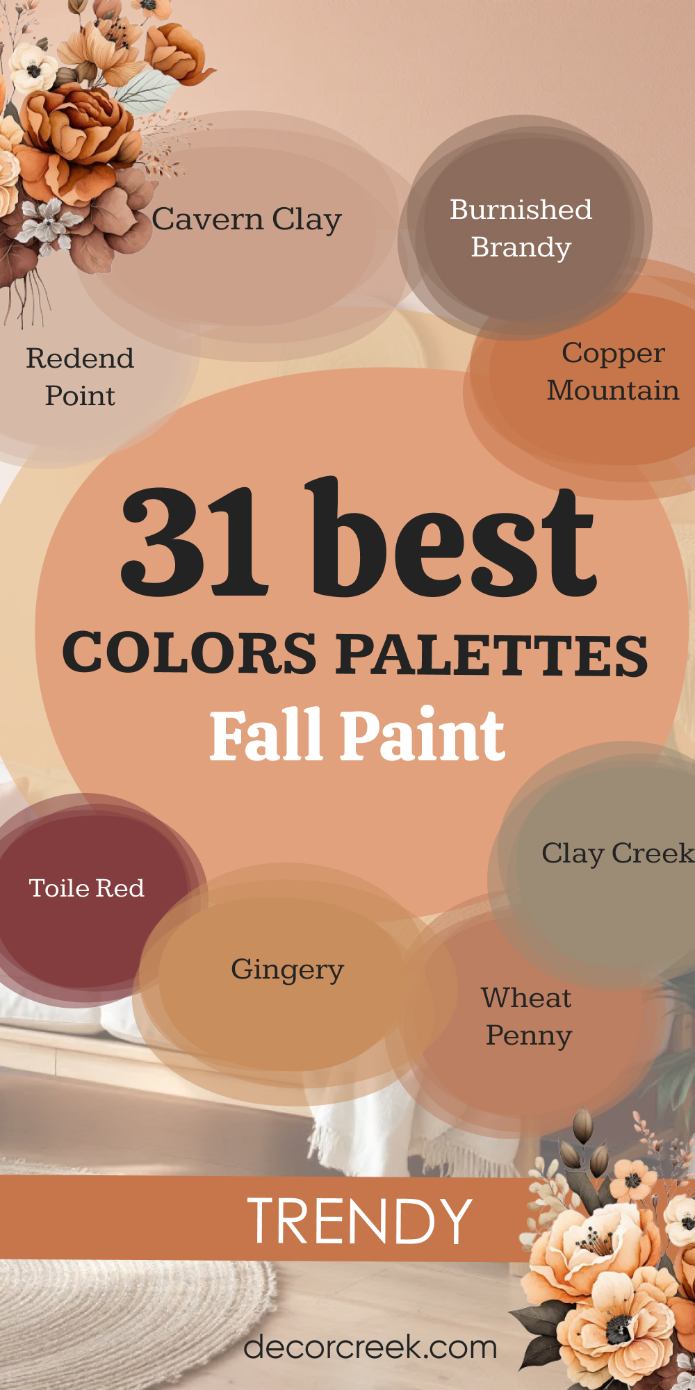 best fall paint color palettes