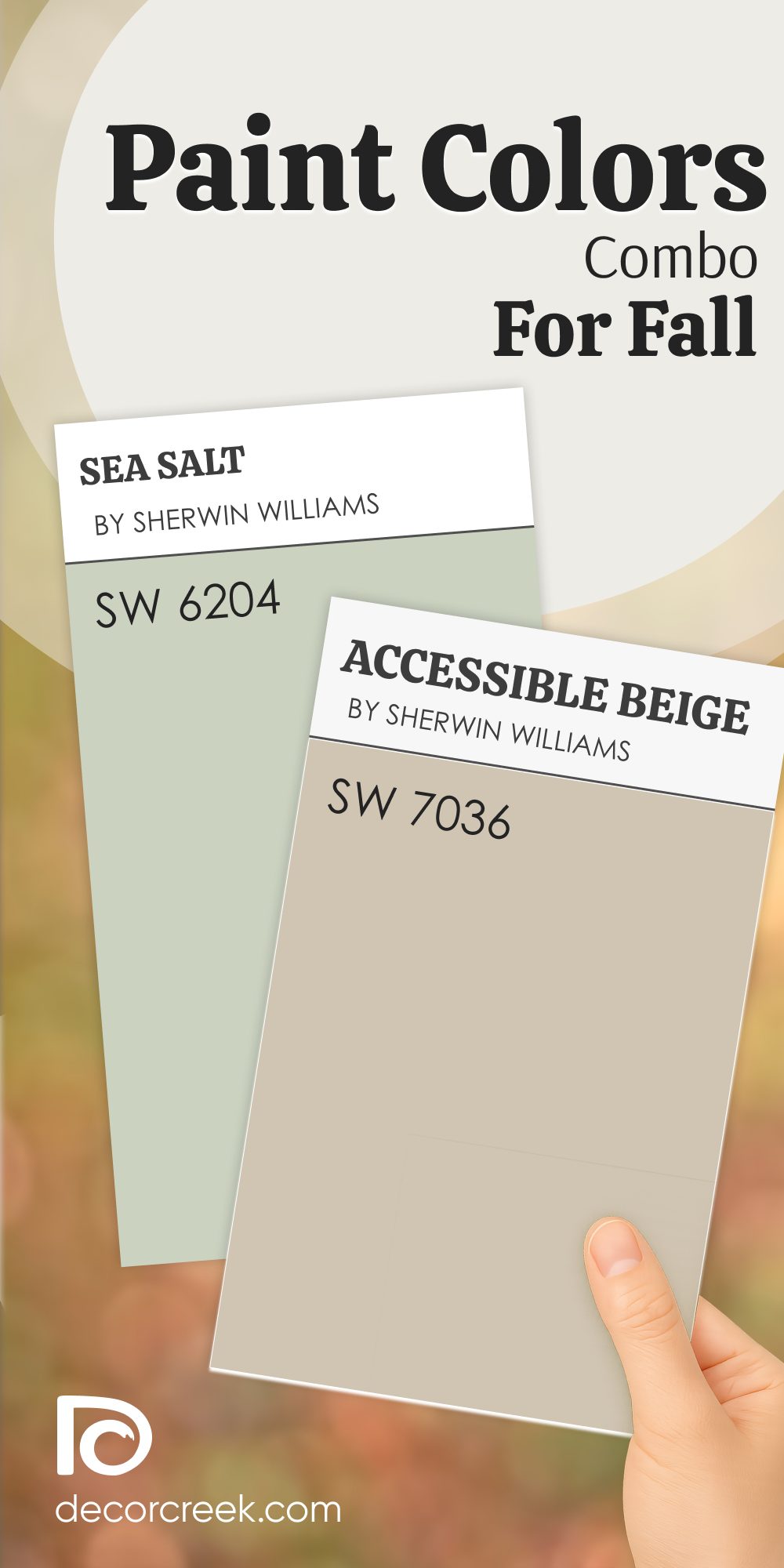 sea salt paint color combo for fall