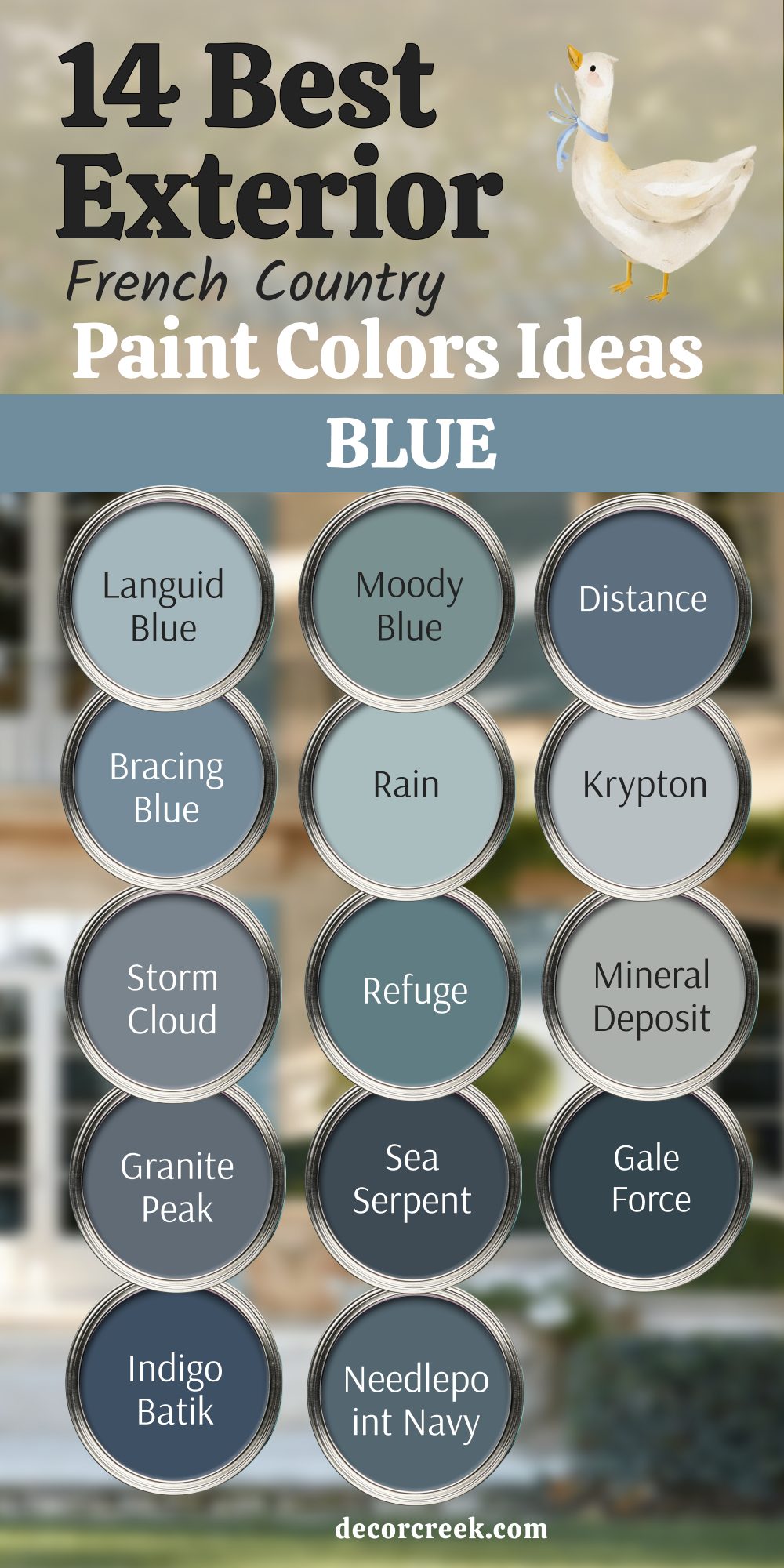 14 best exterior french country blue paint color ideas
