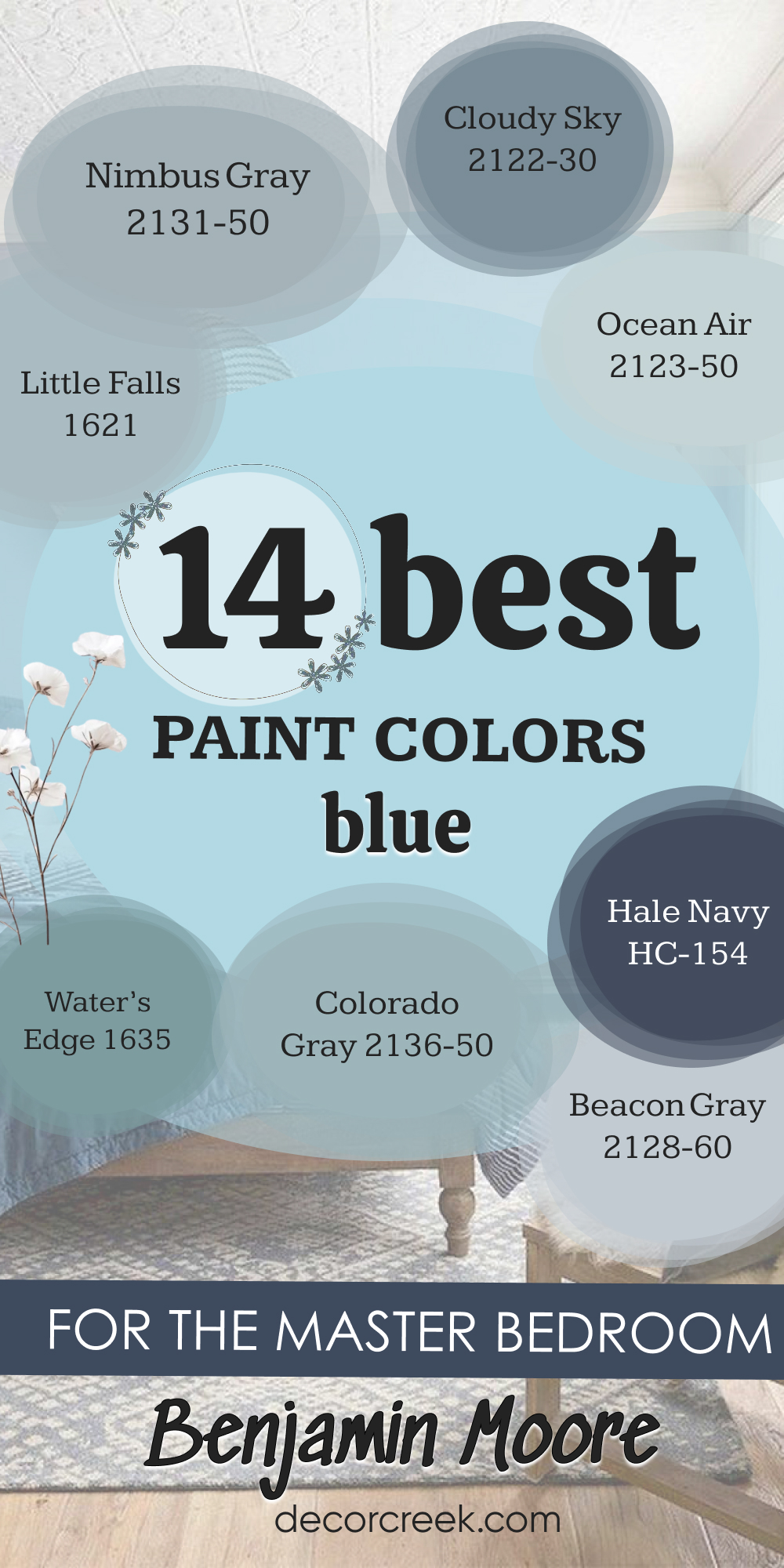14 blue paint colors for master bedroom by benjamin moore