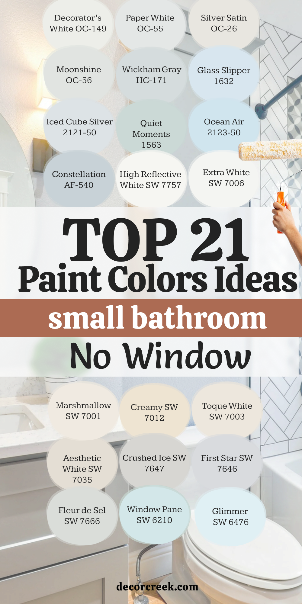 21 Small Bathroom Paint color Ideas no window