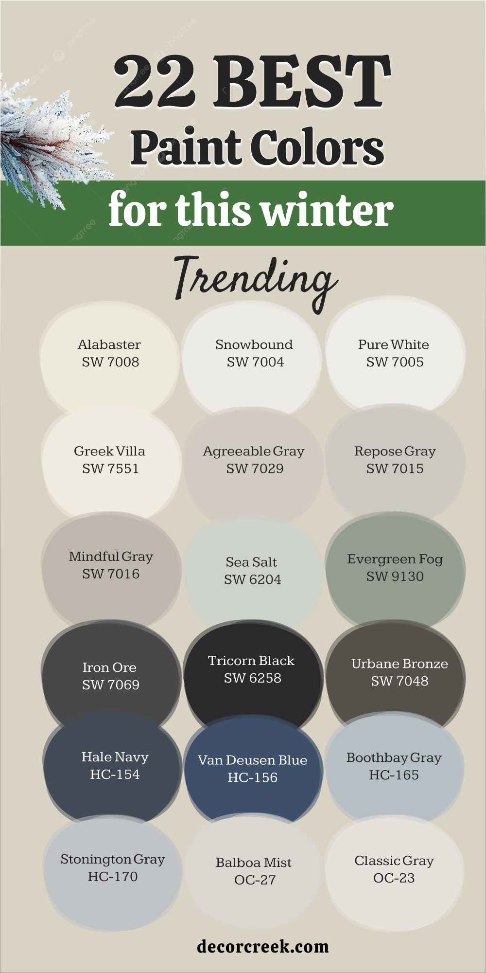 22 trending paint colors for this winter
