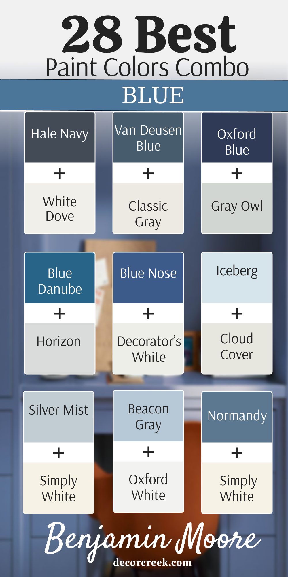 28 best benjamin moore blue paint color combinations