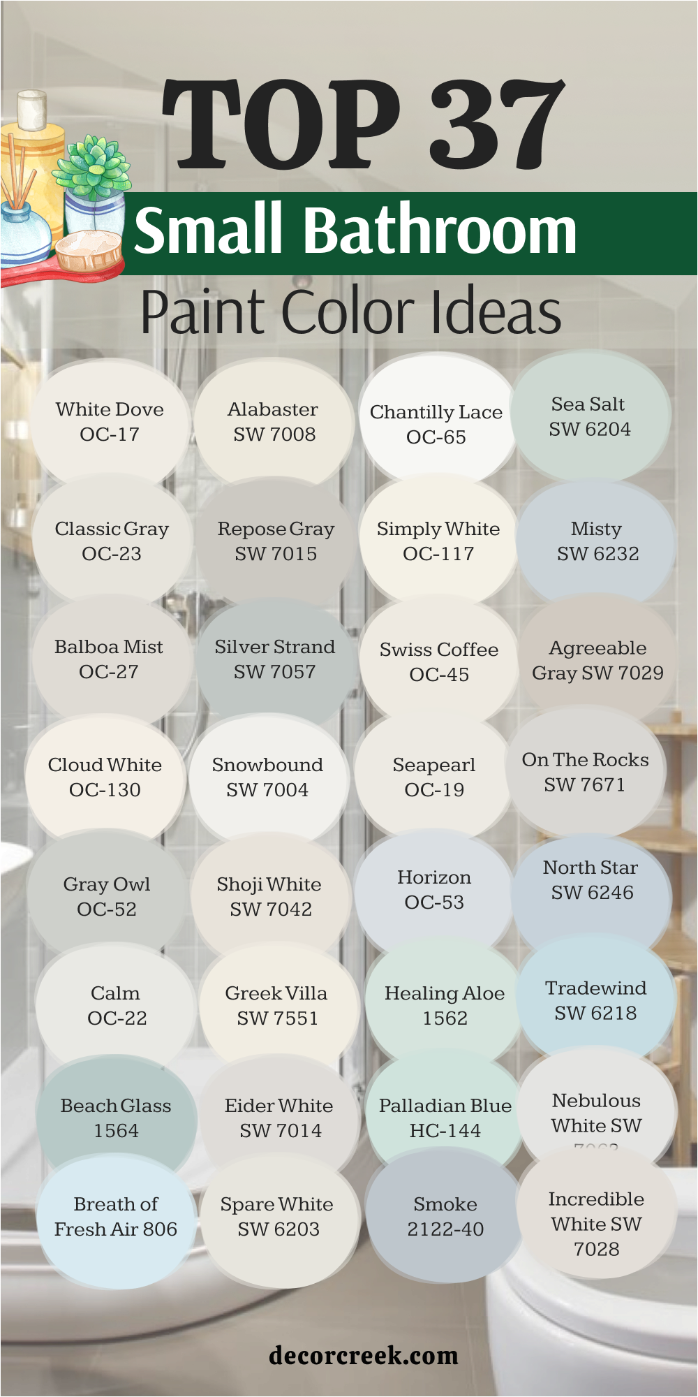 37 Small Bathroom Paint color Ideas