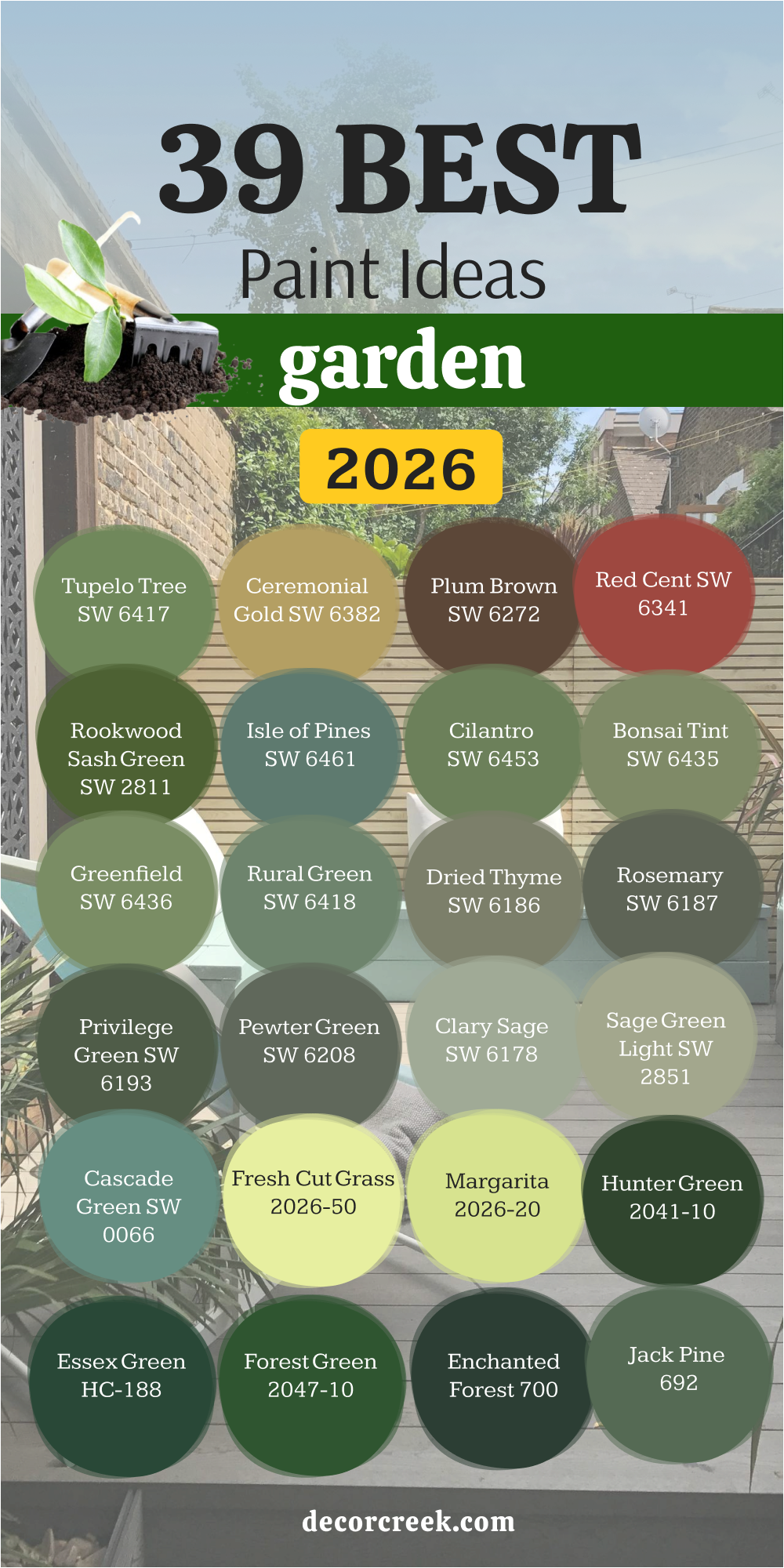 39 Garden Paint Ideas in 2026