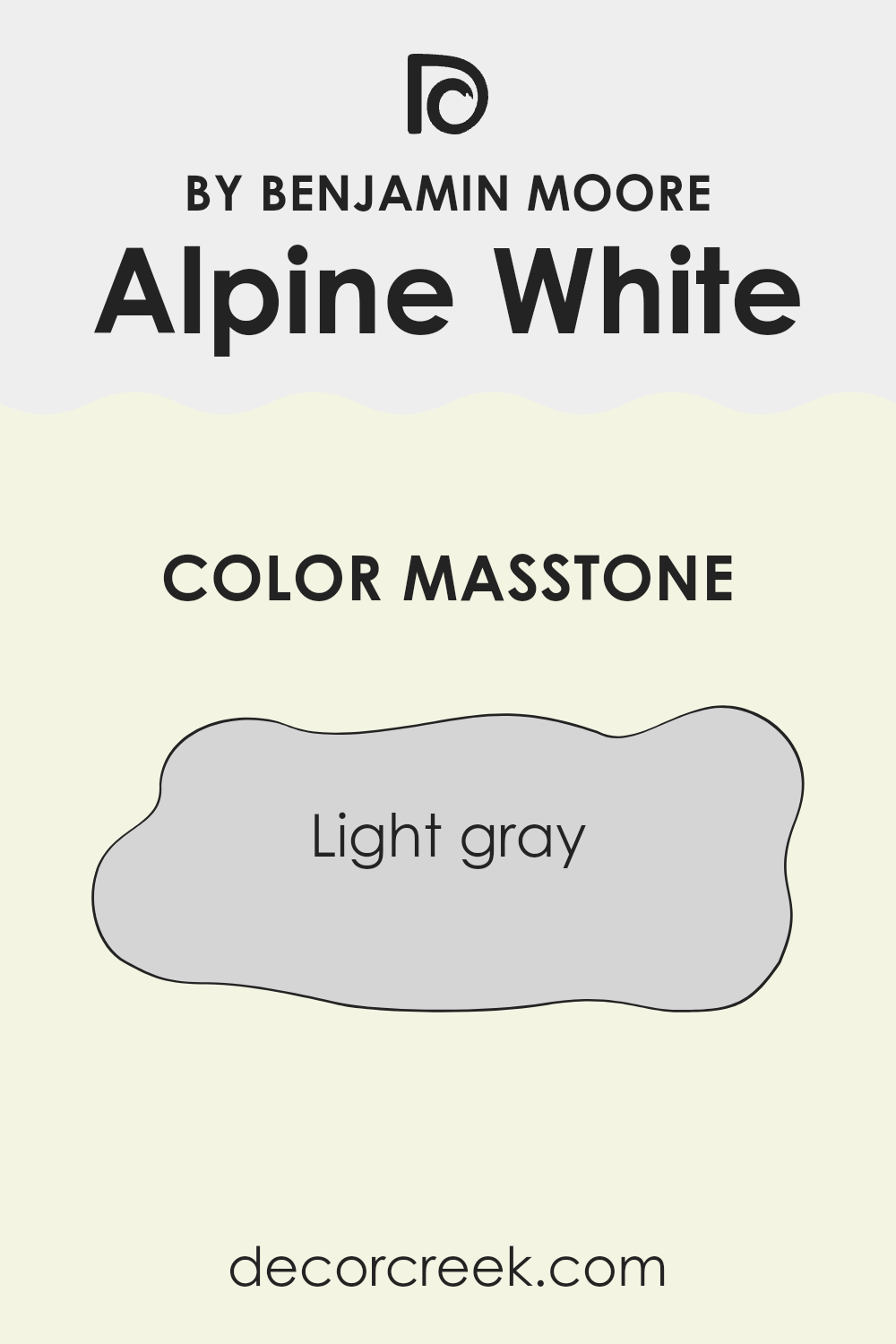 what_is_the_masstone_of_alpine_white_oc_124