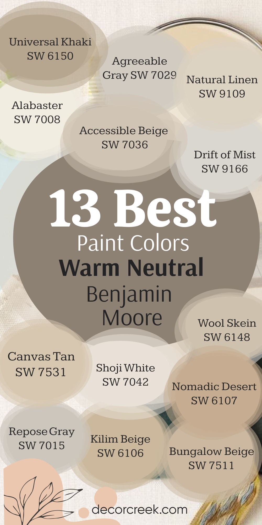 13 best warm neutral paint colors by Benjamin Moore